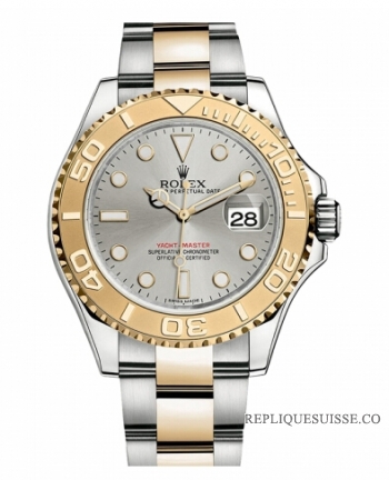 Rolex Yacht-Master Acier inoxydable et Or jaune Grey cadran 16623 G