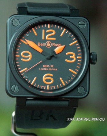 Bell & Ross BR01-92 Carbon Orange Limited Instrument Montre Réplique