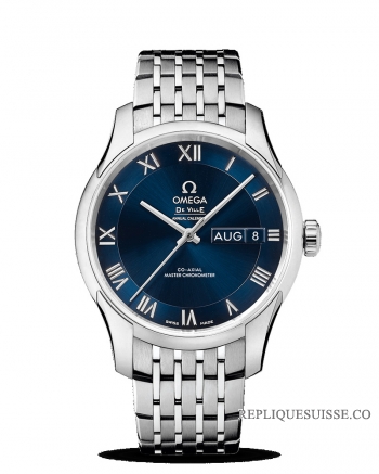 Réplique Omega De Ville Hour Vision Chronometre mactre coaxial Calendrier annuel 41mm 433.10.41.22.03.001