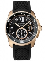 Cartier Calibre de Cartier Diver 42mm Rose Or W7100052 Montre Réplique