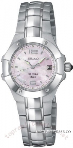 Seiko Coutura Pink Mother of Pearl Dames SXD655 Montre Réplique