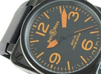 Bell & Ross BR01-92 Carbon Orange Limited Instrument Montre Réplique