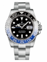 Réplique Rolex GMT Master II en acier inoxydable cadran noir 116710 BLNR