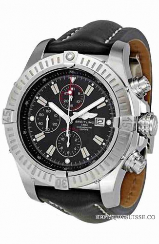 Breitling Super Avenger noir Dial Chronographe A1337011-B9 Montre Réplique