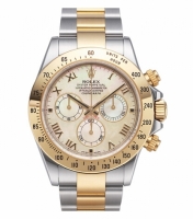 Réplique Rolex Daytona en acier et or jaune cadran MOP 116523 YM