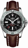 Breitling Avenger II GMT cuir Strap Deployant Buckle Montre Réplique