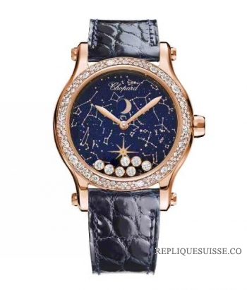 Chopard Happy Sport Happy Moon 36.00mm Or Rose 274894-5001