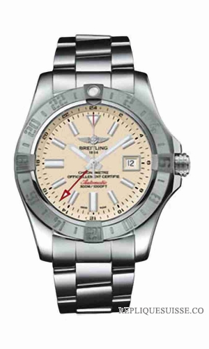 Breitling Avenger II GMT Inoxydable acier Bracelet A3239011 Montre Réplique