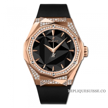 Réplique Pave Alternatif Or Hublot Classic Fusion Orlinski King Gold