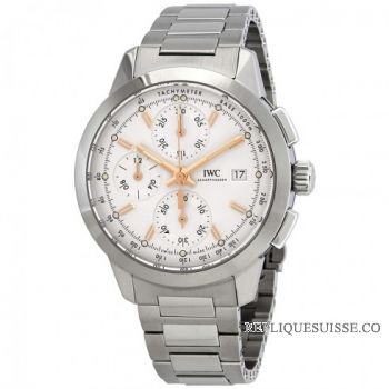 Copie Montre IWC Ingenieur Chronographe Automatique Argent Cadran Hommes IW380801