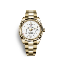 Rolex Sky-Dweller or jaune 18 ct M326938-0005 cadran blanc