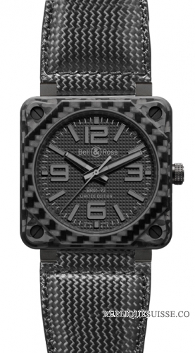 Bell & Ross BR 01-92 CARBON FIBER Phantom Automatique 46mm des hommes Montre Réplique