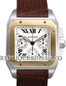 Cartier Santos 100 XL Chronographe W20091X7 Montre Réplique