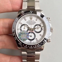 Réplique Rolex Cosmograph Daytona 116500 Blanc Dial Oyster de acier inoxidable