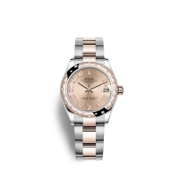 Rolex Datejust 31 Oystersteel Or Everose 18 ct M278341RBR-0005 Rose Cadran couleur