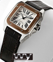 Cartier Santos 100 Rose Or unisexe W20107X7 Montre Réplique