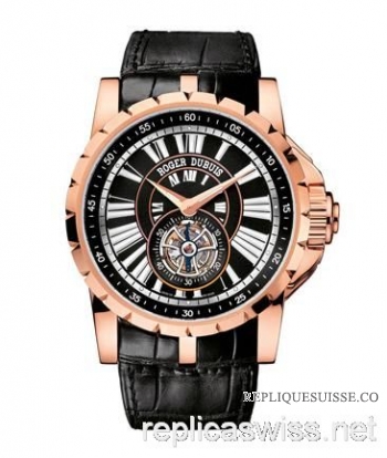 Roger Dubuis Excalibur Tourbillon Hommes EX42-09-50-00-09R01 Montre Réplique