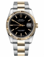 Réplique Rolex Datejust 36mm acier et or noir Dial 116233 BKSO