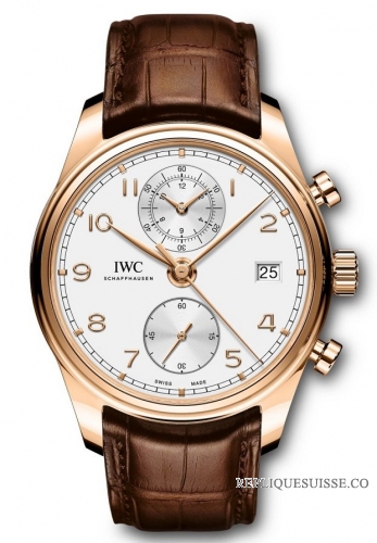 Copie Montre IWC Portugieser Argent Cadran Automatique Mens Chronographe IW390301