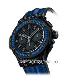 Hublot Big Bang Carbon Bezel Baguette hommes Montre 301.QX.1790.HR.1901