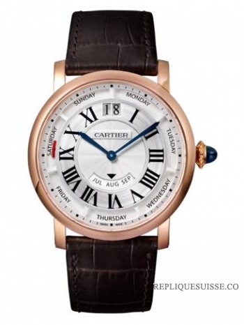 Cartier Rotonde de Cartier Annual Calendar Pink Gold WHRO0002 Montre Réplique