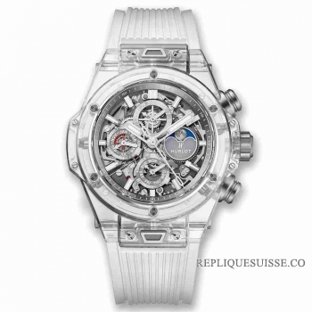 Copie Montre Hublot Big Bang Unico Perpetual Calendrier Saphir 45mm 406.JX.0120.RT