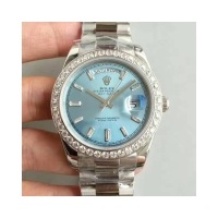 Rolex Oyster Perpetual Day Date 40 228396TBR Bleu Dial Montre Réplique