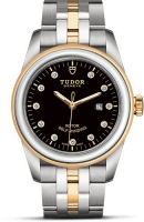 Tudor Glamour Date 31 Acier inoxydable / Or jaune / Diamant noir / Bracelet M53003-0008