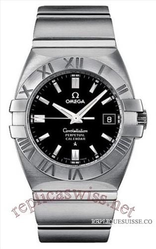 Omega Double Eagle Perpetual Calendar Quartz 1513.51.00 Hommes Montre Réplique