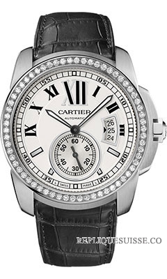 Calibre De Cartier Automatique Diamants WF100003 Montre Réplique