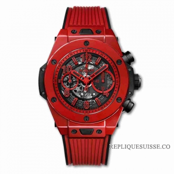 Copie Montre Hublot Big Bang Unico Rouge Magique 45mm 411.CF.8513.RX