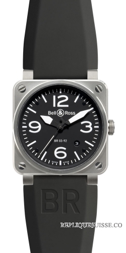 Bell & Ross BR 03-92 STEEL Automatique 42mm des hommes Montre Réplique