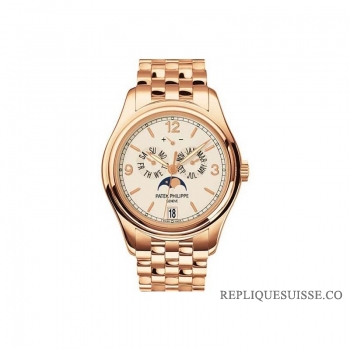 Patek Philippe Complications Cadran Creme Or Rose 18K 5146 / 1R-001 Montres Copie