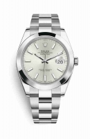 Copie Montre Rolex Datejust 41 Oystersteel 126300 argent cadran m126300-0003