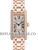 Cartier Tank Americaine Diamants Dames WB7079M5 Montre Réplique