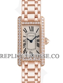 Cartier Tank Americaine Diamants Dames WB7079M5 Montre Réplique