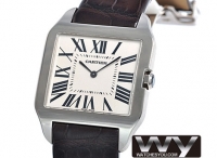 Cartier Santos Dumont 18k Blanc Or W2007051 Montre Réplique