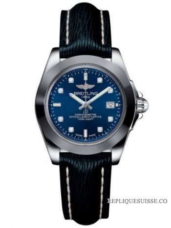 Breitling Galactic 32 Sleek Edition Acier inoxydable / Horizon Blue Diamond / Sahara (W7133012 / C966 / 210X / A14BA.1)