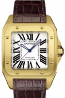 Cartier Santos 100 Yellow Or Automatique W20071Y1 Montre Réplique