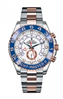 Rolex Yacht-Master II blanc cadran Bleu Bezel 116681