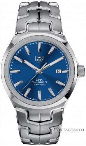 Copie Montre Tag Heuer Link Automatique Bleu Cadran Hommes WBC2112.BA0603