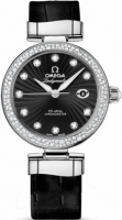 Omega De Ville Ladymatic noir Diamant Dial & Bezel 425.38.34.20. Montre Réplique