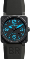 Bell & Ross BR 03-92 CARBON bleu Aviation des hommes Limited Edition Montre Réplique