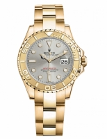 Rolex Yacht-Master Or jaune Gray cadran Dames 169628 G