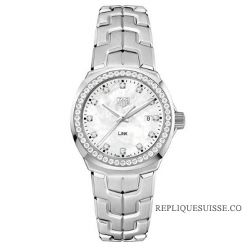 TAG Heuer Réplique LINK blanc Mere de Pearl WBC1316.BA0600