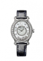 Réplique Chopard Happy Sport Oval Or Blanc 18K Et Diamants