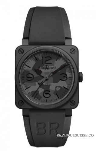 Copie Montre Bell & Ross BR 03 92 Camouflage noir BR0392-CAMO-CE/SRB