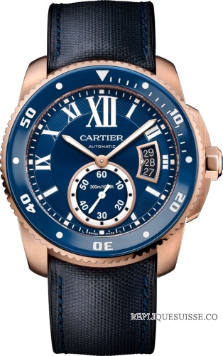Calibre de Cartier Plongeur Bleu montre Réplique WGCA0009