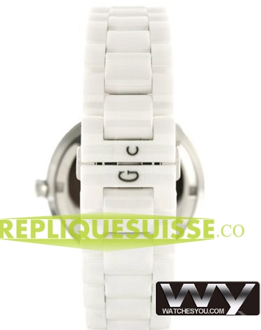 GUESS Diver Chic Blanc Ceramic Dames G35003L1 Montre Réplique - Cliquez sur l'image pour la fermer