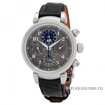 Copie Montre IWC Da Vinci Slate Cadran Calendrier Mensuel Perpetuel IW392103